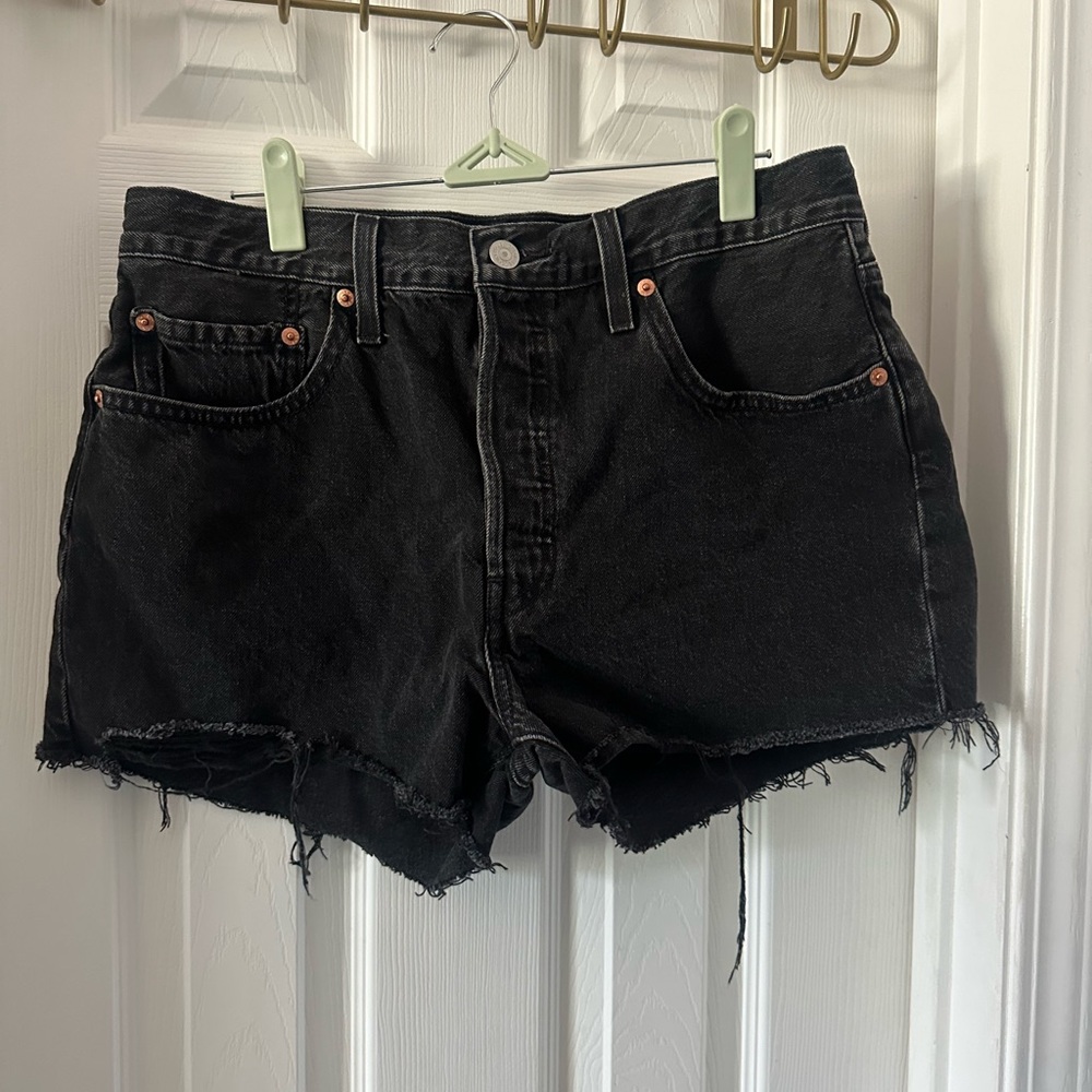 Levi's Black Jean Shorts for Women